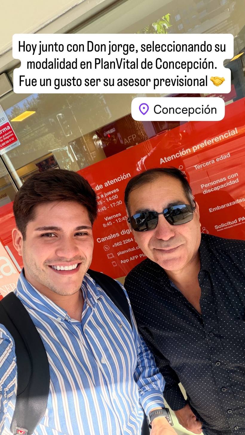 Testimonio de cliente de P. Alejandro Retamales Barraza, asesor previsional