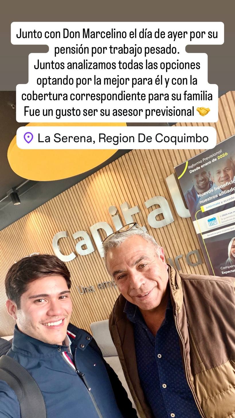 Testimonio de cliente de P. Alejandro Retamales Barraza, asesor previsional