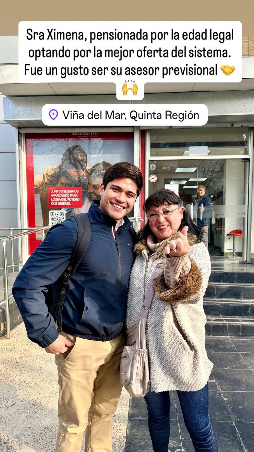 Testimonio de cliente de P. Alejandro Retamales Barraza, asesor previsional